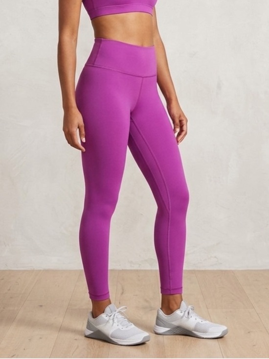 lululemon athletica Pants - Lululemon Purple Pink Full Length Athleisure Activewear Workout Leggings Size 2